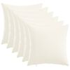 vidaXL Housse de coussin 6 pc HEERLEN Blanc 30 x 30 cm Tissu
