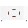 vidaXL Buffet blanc brillant 100x36x60 cm bois d'ingénierie