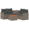 vidaXL Ensemble de Canap&eacute;s 6 pc Gris et Gris fonc&eacute;