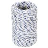 vidaXL Corde de bateau Blanc 2 mm 100 m Polypropyl&egrave;ne
