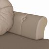 vidaXL Banc Chesterfield avec coussin Cappuccino 120,5 x 65 x 75 cm