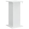 vidaXL Support de Plante Blanc Brillant 30,5 x 30 x 60,5 cm