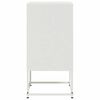 vidaXL Tables de chevet 2 pcs blanc 36x39x78 cm acier
