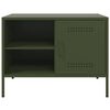 vidaXL Meubles TV 2 pcs vert olive 68x39x50,5 cm acier