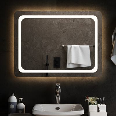vidaXL Miroir de salle de bain à LED 80x60 cm