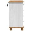 vidaXL Commode ASKIM Blanc 45,8 x 40 x 79 cm Bois de pin massif