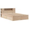 vidaXL Cadre de lit sans matelas 135x190 cm bois de pin massif