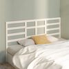 vidaXL T&ecirc;te de lit Blanc 206x4x104 cm Bois massif de pin