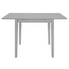 vidaXL Table &agrave; d&icirc;ner extensible Gris (80-120) x 80 x 74 cm MDF