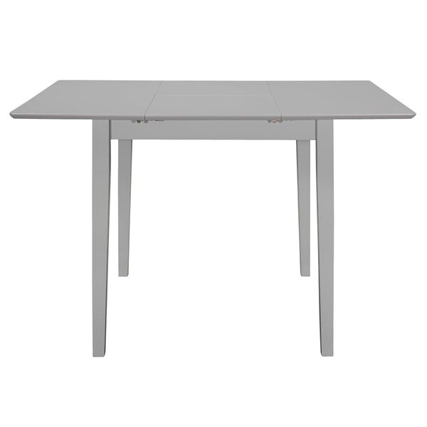 vidaXL Table &agrave; d&icirc;ner extensible Gris (80-120) x 80 x 74 cm MDF