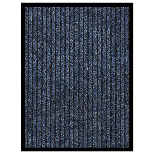 vidaXL Paillasson ray&eacute; Bleu 40x60 cm