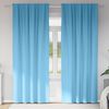 vidaXL Rideaux occultants avec anneaux 2 pcs Bleu clair 260 x 140 cm