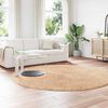 vidaXL Tapis shaggy &agrave; poils longs NAVARRA beige 240x240 cm polyester
