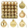 vidaXL Ensemble de boules de No&euml;l 100 pc Dor&eacute; 4 cm Polystyr&egrave;ne