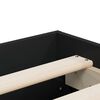 vidaXL Cadre de lit avec tiroirs sans matelas noir 135x190 cm
