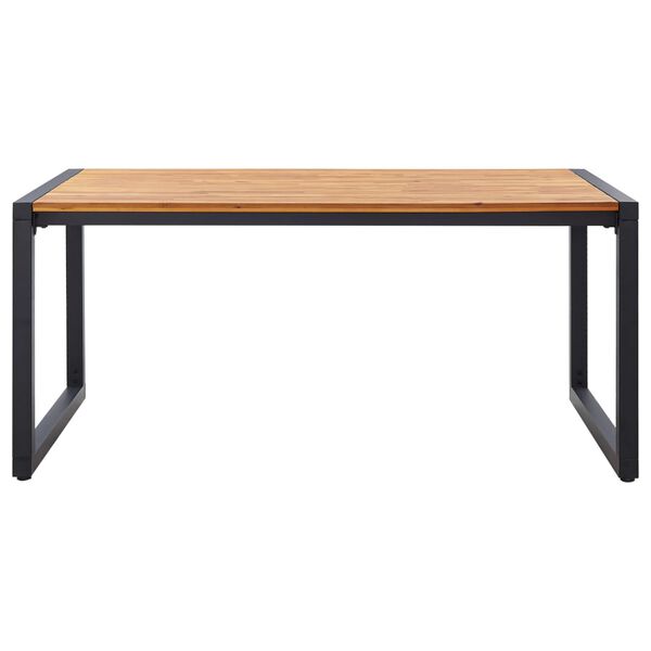 vidaXL Ensemble &agrave; manger de jardin 5 pcs Noir