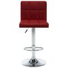 vidaXL Tabourets de bar lot de 2 rouge bordeaux similicuir