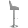 vidaXL Tabourets de bar lot de 2 gris clair tissu