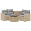 vidaXL Ensemble de Canap&eacute;s 6 pc Beige et Gris clair