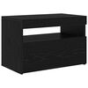 vidaXL Meuble TV Ch&ecirc;ne noir 60 x 35 x 40 cm Bois d'ing&eacute;nierie