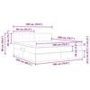 vidaXL Lit avec rangement et matelas Cappuccino 180 x 200 cm