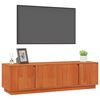 vidaXL Meuble TV Brun Cir&eacute; 140 x 40 x 40 cm Pin massif