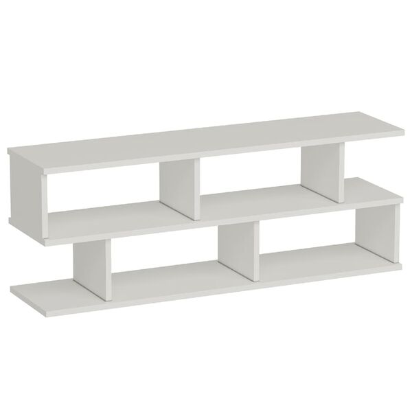 Homemania Meuble TV Su 120x29,6x45 cm Blanc