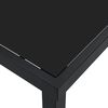 vidaXL Table de Jardin Noir 200 x 80 x 73 cm M&eacute;tal
