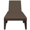 vidaXL Chaise longue marron 186x60x29 cm PP