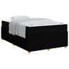 vidaXL Cadre de lit avec matelas Noir 120 x 190 cm tissu