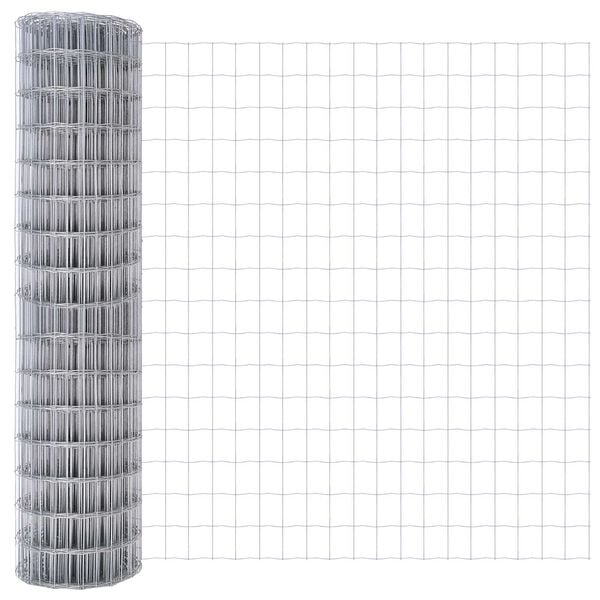 vidaXL Clôture Euro Argent 1.4 x 10 m