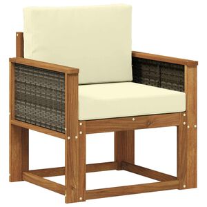 vidaXL Sofa de milieu ext&eacute;rieur Bois d'Acacia Massif Naturel