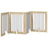vidaXL Porte de chien pliable avec supports 4 pc Ch&ecirc;ne Sonoma 321 cm