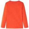 T-shirt enfants manches longues orange vif 128