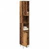 vidaXL Armoire de salle de bain vieux bois 30x30x190cm bois ingénierie
