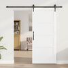 vidaXL Porte coulissante ORKDAL Blanc et Noir 86 x 198,5 cm Pin massif