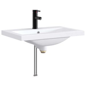 vidaXL Lavabo de salle de bains Noir Mat 61 x 40 x 16,5 cm m&eacute;tal