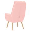 vidaXL fauteuil Rose 69 x 74 x 93 cm Tissu Sherpa