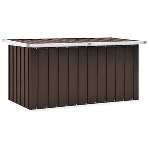 vidaXL Coffre de rangement de jardin Marron 129x67x65 cm