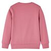 Sweatshirt pour enfants velours patchwork framboise 92