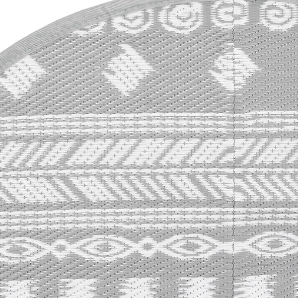 vidaXL Tapis d'ext&eacute;rieur ARAKIL gris &Oslash;120 cm PP