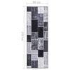 vidaXL Tapis de couloir Gris 80x250 cm