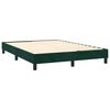vidaXL Sommier &agrave; lattes de lit avec matelas LED Vert fonc&eacute; 140x190 cm