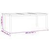vidaXL Ensemble &agrave; manger de jardin 9 pcs Bois de teck solide