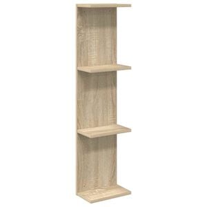 vidaXL &Eacute;tag&egrave;re Murale Ch&ecirc;ne Sonoma 25 x 15 x 100 cm Bois d'ing&eacute;nierie