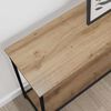 vidaXL Table console avec &eacute;tag&egrave;re ch&ecirc;ne artisanal 101 x 30.5 x 75 cm