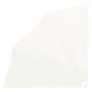 vidaXL Auvent lat&eacute;ral pliable de balcon Cr&egrave;me 140x140 cm