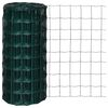 vidaXL Cl&ocirc;ture euro Acier 25 x 0,8 m Vert