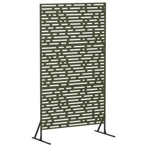 vidaXL &Eacute;cran de confidentialit&eacute; 100 x 50 x 180 cm Acier Vert olive