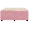 vidaXL Cadre de lit sans matelas rose 120x200 cm velours